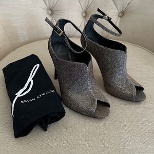 B Brian Atwood Ankle Strap Bootie Size 6.5